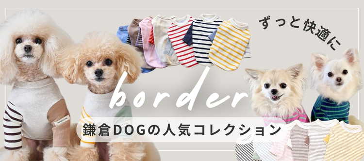 鎌倉DOG ボーダー柄ドッグウェア特集 - スタイリッシュで快適