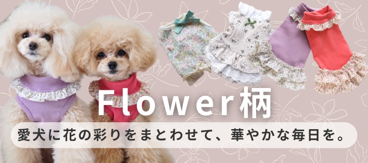犬服 花柄　特集