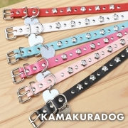 スタッズフラワー首輪