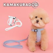 犬用 小型犬 コットンハーネス リード付き やさしい着け心地